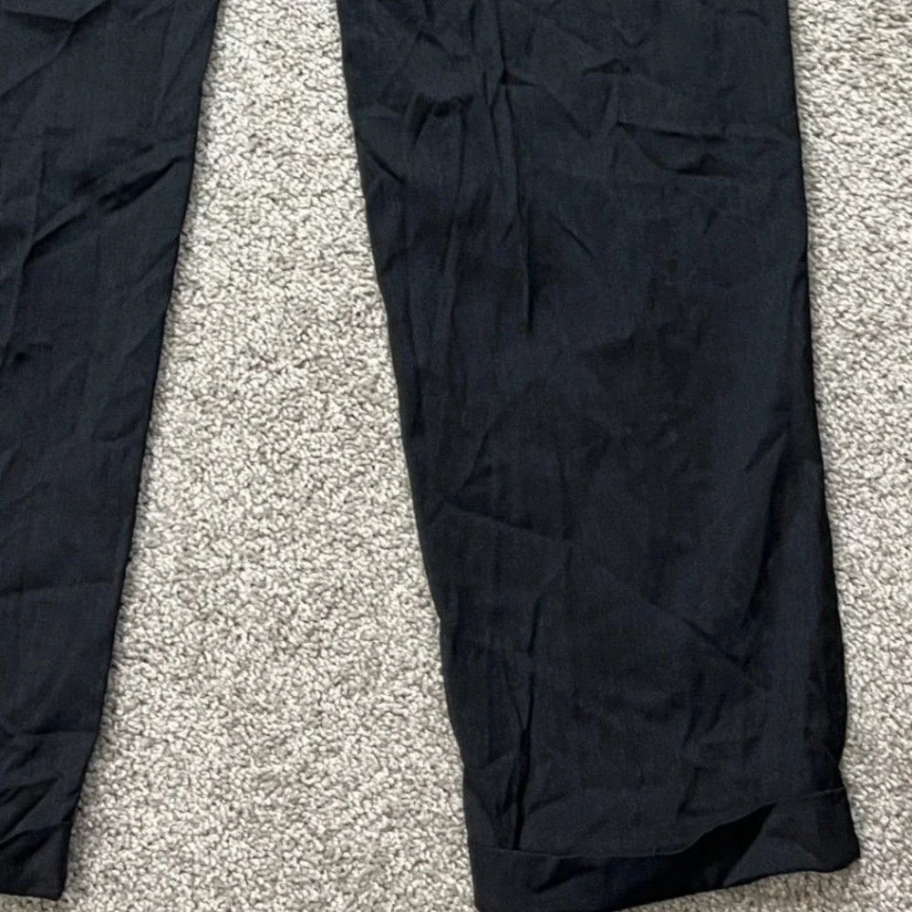 Kirkland Signature Dress Pants Mens 34x32 Gray Pleated Straight Leg Wool
